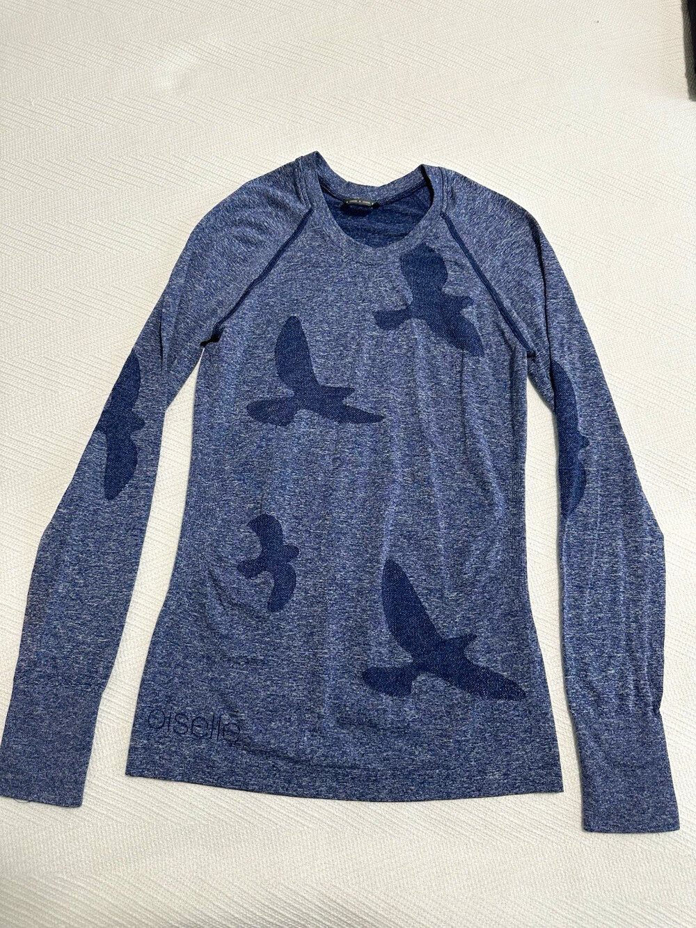 Oiselle Women’s Running Long Sleeve Crew Neck Breathable Bird Logo Tee S